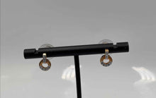 Load image into Gallery viewer, Authentic Swarovski Women's Rose Gold-Tone Earrings With Crystal Accents