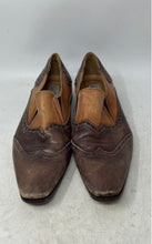 Load image into Gallery viewer, Stefano Castelli Mens Brown Leather Square Toe Slip-On Loafer Shoes Size EUR 42