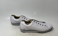 Load image into Gallery viewer, Casual Collection Womens White Leather Low Top Sneaker Shoes Size 6.5 No Laces