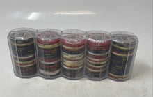 Load image into Gallery viewer, Multicolor Striped Plastic Professional Casino Poker Game Chips In Case