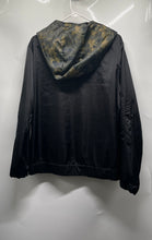 Load image into Gallery viewer, Forever 21 Mens Black Elastic Waist Hooded Full-Zip Windbreaker Jacket Size L