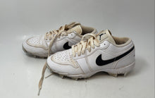 Load image into Gallery viewer, Nike Boys Air Jordan 1 Low HF6885-100 White Lace-Up Soccer Cleats Size 5.5Y