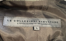 Load image into Gallery viewer, Le Collezioni Structure Mens Green Long Sleeve Two-Button Blazer Size Large