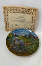Load image into Gallery viewer, Edwin M. Knowles The Pheasant Ceramic Decorative Collector Plate In Box COA