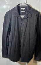 Load image into Gallery viewer, Calvin Klein Mens Brown Printed Slim Fit Long Sleeve Button-Up Shirt Size L