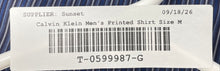Load image into Gallery viewer, Calvin Klein Mens Blue Striped Print Modern Fit Long Sleeve Button-Up Shirt Sz M