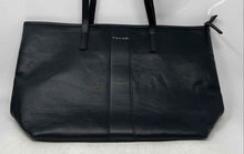 Load image into Gallery viewer, Tahari Womens Kristen Black Leather Double Handle Zip Top Lined Tote Bag