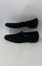 Load image into Gallery viewer, Mark Chris Mens Black Quilted Round Toe Slip-On Loafer Shoes Size EUR 46