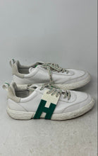 Load image into Gallery viewer, Hogan 3R Mens White Green Leather Low Top Lace-Up Sneaker Shoes Size 7.5