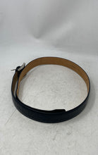 Load image into Gallery viewer, Pasquale Cutarelli Mens Black Croc Embossed Leather Adjustable Dress Belt Sz 42