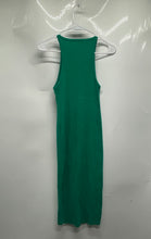Load image into Gallery viewer, Zara Womens Green Sleeveless Scoop Neck Midi Bodycon Dress Size Medium