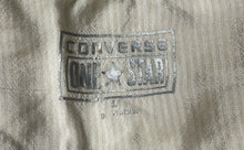 Load image into Gallery viewer, Converse One Star Womens Beige Short Sleeve Button-Front Tunic Blouse Top Size L