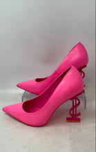 Load image into Gallery viewer, Cape Robbin Womens Goddess Pink Pointed Toe Dollar Sign Stiletto Pump Heels 7M