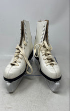 Load image into Gallery viewer, Bauer Womens White Winter Sports Lace-Up Ice Blade Figure Skates Size 6