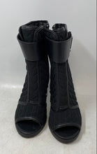 Load image into Gallery viewer, Karl Lagerfeld Womens Britney Black Block Heel Ankle Booties Size 6 1/2M