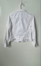 Load image into Gallery viewer, J.Crew Womens White Cotton Denim Long Sleeve Button Front Jacket Size Small