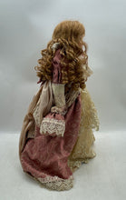 Load image into Gallery viewer, Victorian Style Curly Red Hair Lace Dress Collection Porcelain Doll