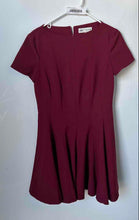 Load image into Gallery viewer, Zara Womens Red Short Sleeve Round Neck Back Zip Mini Dress Size Medium