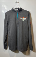 Load image into Gallery viewer, NFL Team Apparel Mens Gray Miami Dolphins 1/4 Zip Football Shirt Size Small