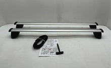 Load image into Gallery viewer, Set Of 2 Pcs Audi White Black Original Roof Rack Cross Bars w/Instruction Manual