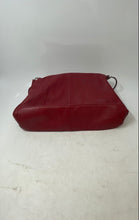 Load image into Gallery viewer, Alfani Womens Red Leather Tassel Inner Pockets Shoulder Handbag