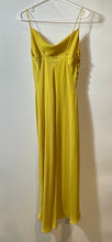 Load image into Gallery viewer, Zara Womens Yellow Satin Lingerie Wedding Summer Bachelorette Slip Dress Size S