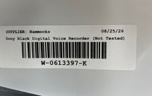 Load image into Gallery viewer, Sony ICD-PX333 Black Flash Memory Handheld IC Digital Voice Recorder Not Tested