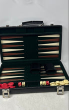 Load image into Gallery viewer, Folding Backgammon Casino Portable Briefcase Traditional Game Set