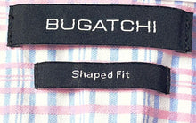 Load image into Gallery viewer, Bugatchi Mens Pink Long Sleeve Collared Button-Up Shirt Size Medium