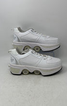 Load image into Gallery viewer, Unbranded Mens White Retractable Wheels Lace-Up Roller Skate Shoes Size EUR 41