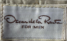 Load image into Gallery viewer, Oscar De La Renta Mens Khaki Long Sleeve Notch Lapel Two Button Blazer No Size