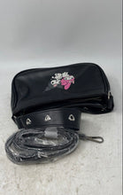 Load image into Gallery viewer, Forever 21 Womens Black Leather Zipper Shoulder Strap Crossbody Bag