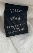 Load image into Gallery viewer, Authentic John Varvatos Mens White Modern Fit Long Sleeve Dress Shirt Size 17.5R