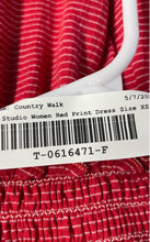 Load image into Gallery viewer, Max Studio Womens Red White Striped Sleeveless Tiered A-Line Dress Size XS