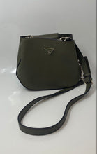 Load image into Gallery viewer, Guess Womens Green Inner Pocket Bottom Studs Adjustable Strap Crossbody Handbag