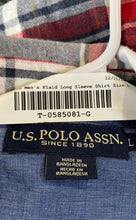 Load image into Gallery viewer, U.S. Polo Assn Mens Multicolor Plaid Long Sleeve Button-Up Shirt Size L
