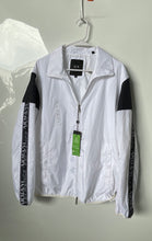 Load image into Gallery viewer, Armani Exchange Mens White And Black Long Sleeve Windbreaker Jacket Sz M W/Tags
