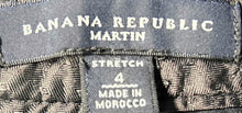 Load image into Gallery viewer, Banana Republic Womens Black Flat Front Stretch Pockets Dress Pants Size 4