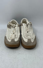 Load image into Gallery viewer, Zara Mens Beige Black Leather Round Toe Lace-Up Sneakers Shoes Size EU 38