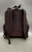 Load image into Gallery viewer, Kipling Womens Brown Multiple Zipper Two Wheels Pockets Rolling Backpack