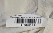 Load image into Gallery viewer, Vince Camuto Womens Off-White Flutter Short Sleeve Wrap Blouse Top Size XL