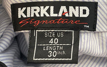 Load image into Gallery viewer, Kirkland Signature Mens Black Wool Pleated Front Pockets Dress Pants Size 40x30