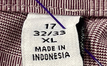 Load image into Gallery viewer, Calvin Klein Mens Purple Plaid Stretch Non-Iron Slim Fit Dress Shirt Size XL