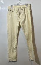 Load image into Gallery viewer, Armani Exchange Mens Ivory Denim Dark Wash Pockets Skinny Leg Jeans Size 32