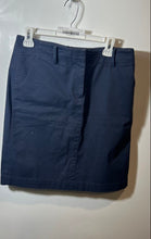 Load image into Gallery viewer, 346 Brooks Brothers Womens Navy Blue Flat Front Regular Fit Mini Skirt Size 10