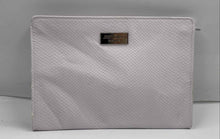 Load image into Gallery viewer, Jimmy Choo Parfums Womens Pink Snakeskin Embossed Makeup Cosmetic Bag Damaged