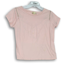 Load image into Gallery viewer, Michael Kors Womens Pink Short Sleeve Round Neck Pullover T-Shirt Size XL