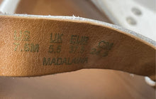 Load image into Gallery viewer, Franco Sarto Womens Madalaina White Leather Studded Gladiator Sandals Size 7.5M
