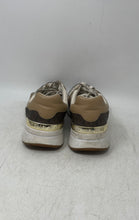 Load image into Gallery viewer, Michael Kors Womens Allie Beige Brown Logo Print Lace-Up Sneaker Shoes Size 7.5M