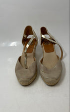 Load image into Gallery viewer, Kanna Womens Beige Buckle Ankle Strap Wedge Heel Espadrille Sandals Size 38
